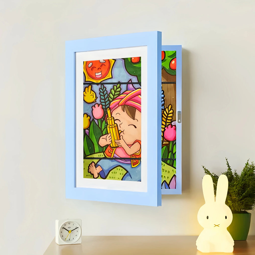 Cornice Ricordo - Cornice Per Disegni di Bambini — Blu, foto 13
