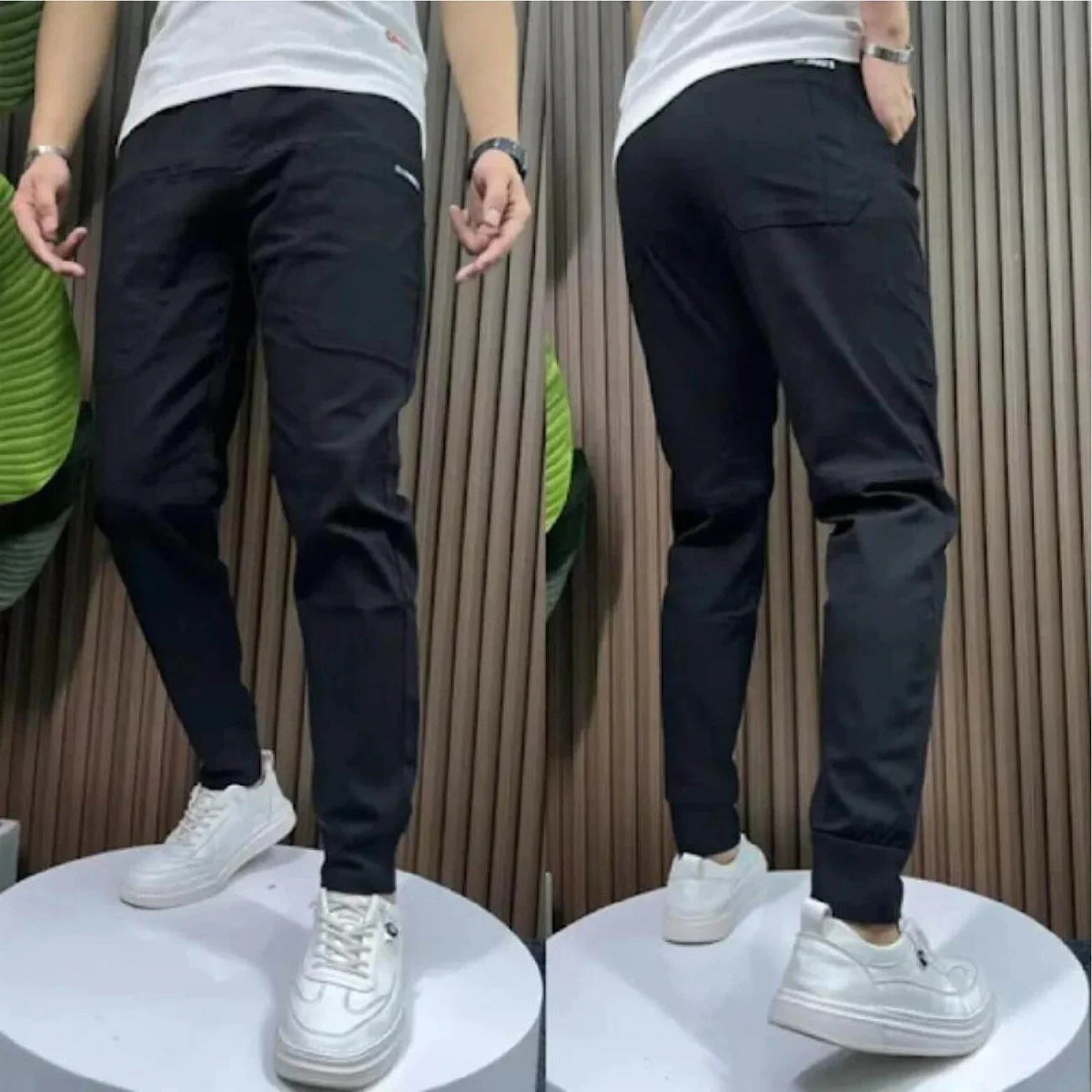 Blugi Cargo Elastici Premium – Confort și Stil — Negru, fotografia 8